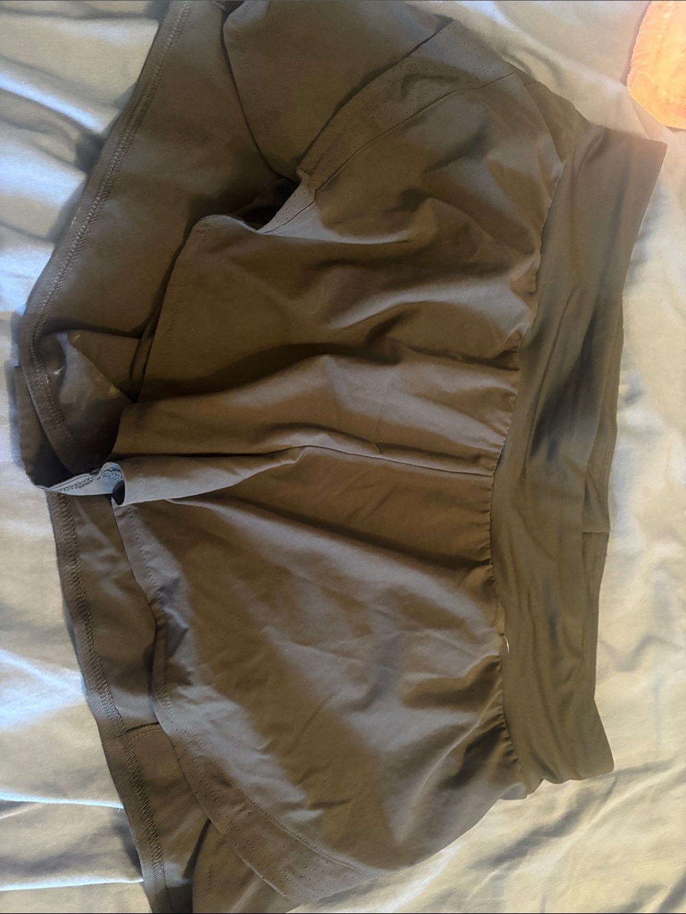 CALIA by Carrie Underwood Olive Green Athletic Shorts with Built-In Liner